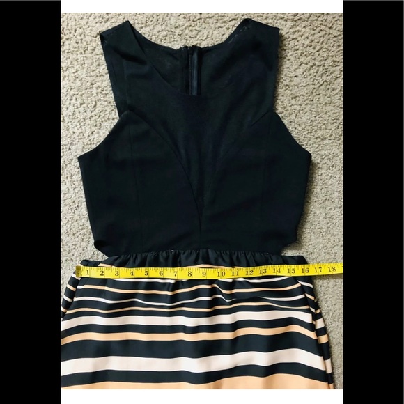 Like Mynded Dress size M Colourful Summer Mesh Maxi Boho Asymmetric Hem striped - Picture 10 of 14